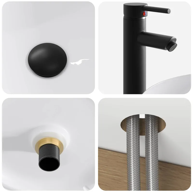 Vonios spintos komplektas 5 pcs Artisano ąžuolo
