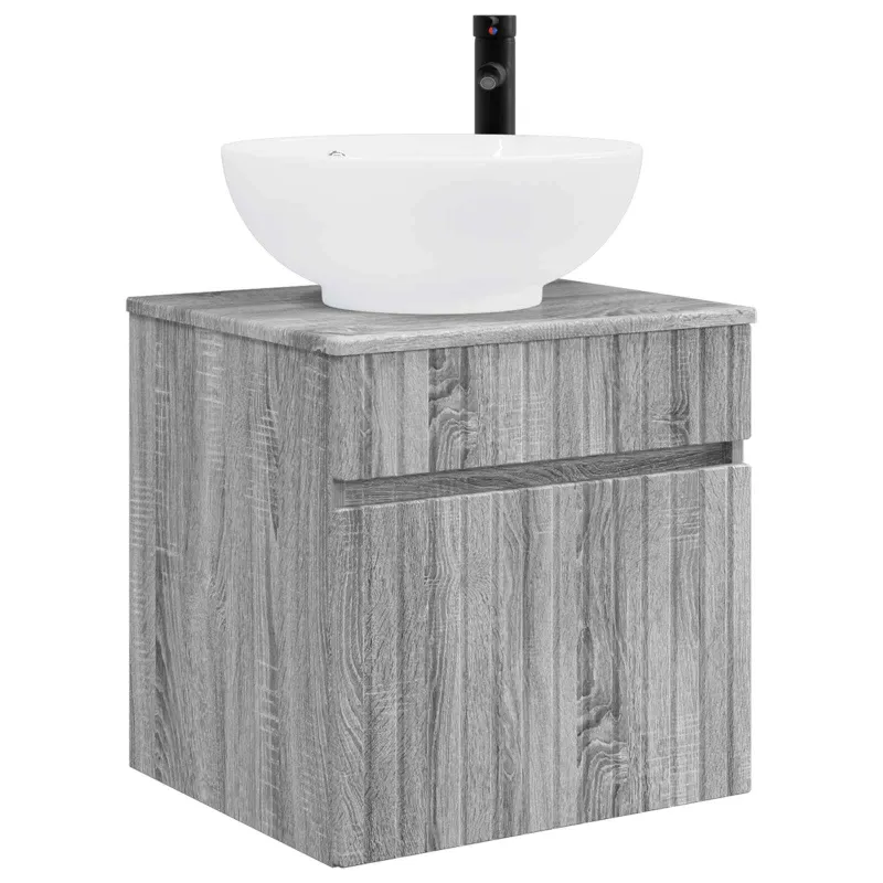 Vonios spintos komplektas 4 pcs Pilka Sonoma
