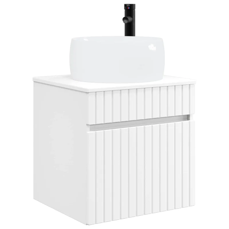 Vonios spintos komplektas 5 pcs Balta 50 x 14,5 x 70 cm