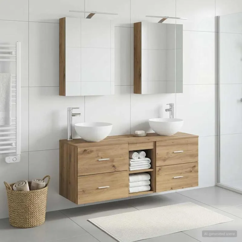 Vonios baldų rinkinys 5 pcs Artisano ąžuolo