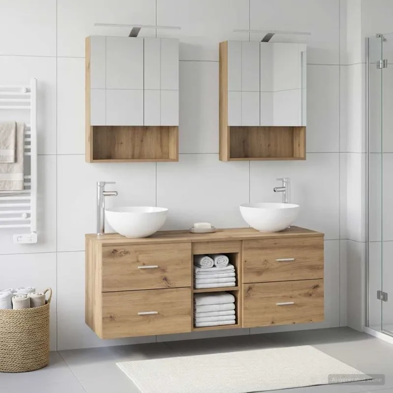 Vonios baldų rinkinys 5 pcs Artisano ąžuolo