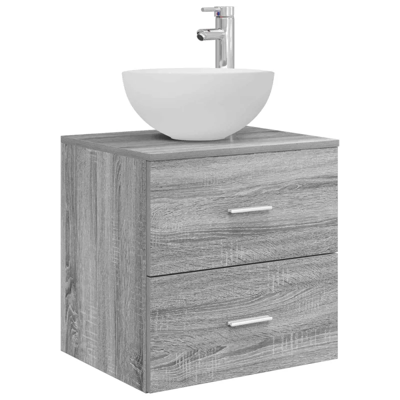 Vonios baldų rinkinys 4 pcs Pilka Sonoma
