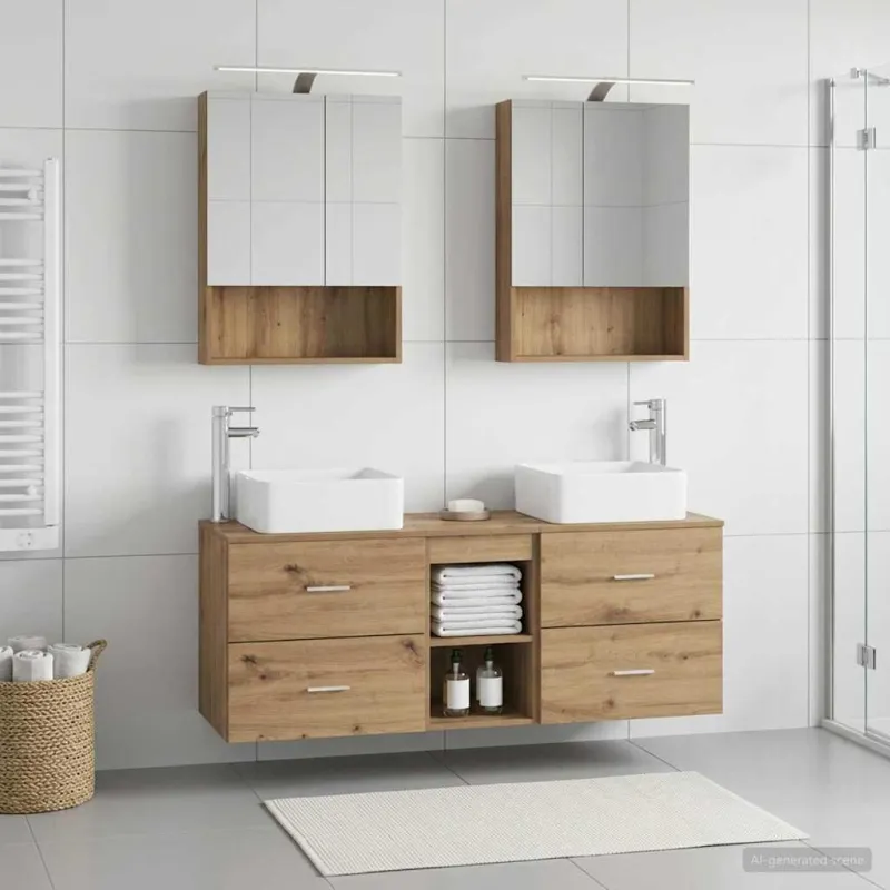 Vonios baldų rinkinys 5 pcs Artisano ąžuolo
