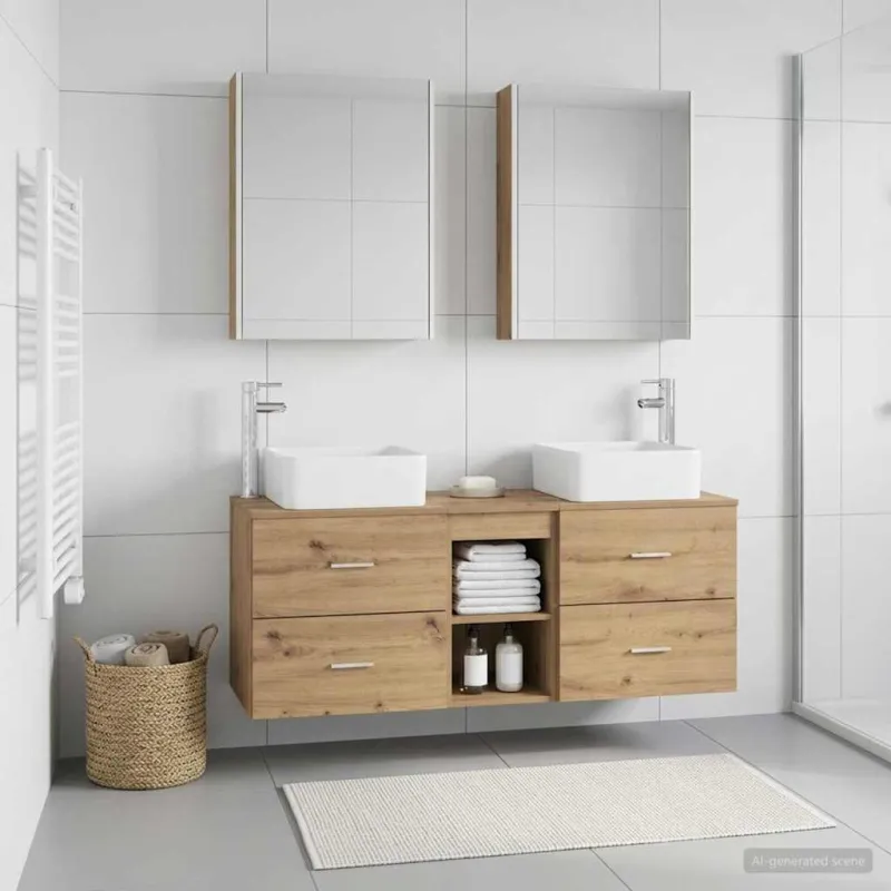 Vonios baldų rinkinys 5 pcs Artisano ąžuolo