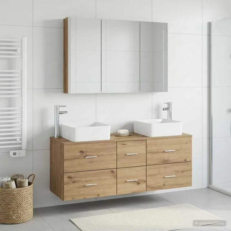Vonios baldų rinkinys 4 pcs Artisano ąžuolo