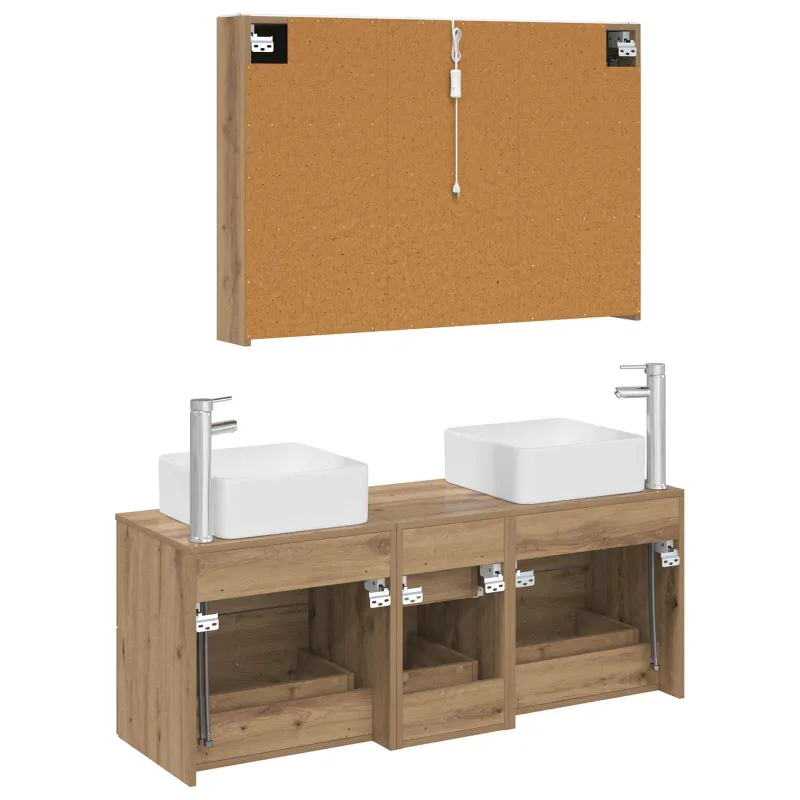 Vonios baldų rinkinys 4 pcs Artisano ąžuolo