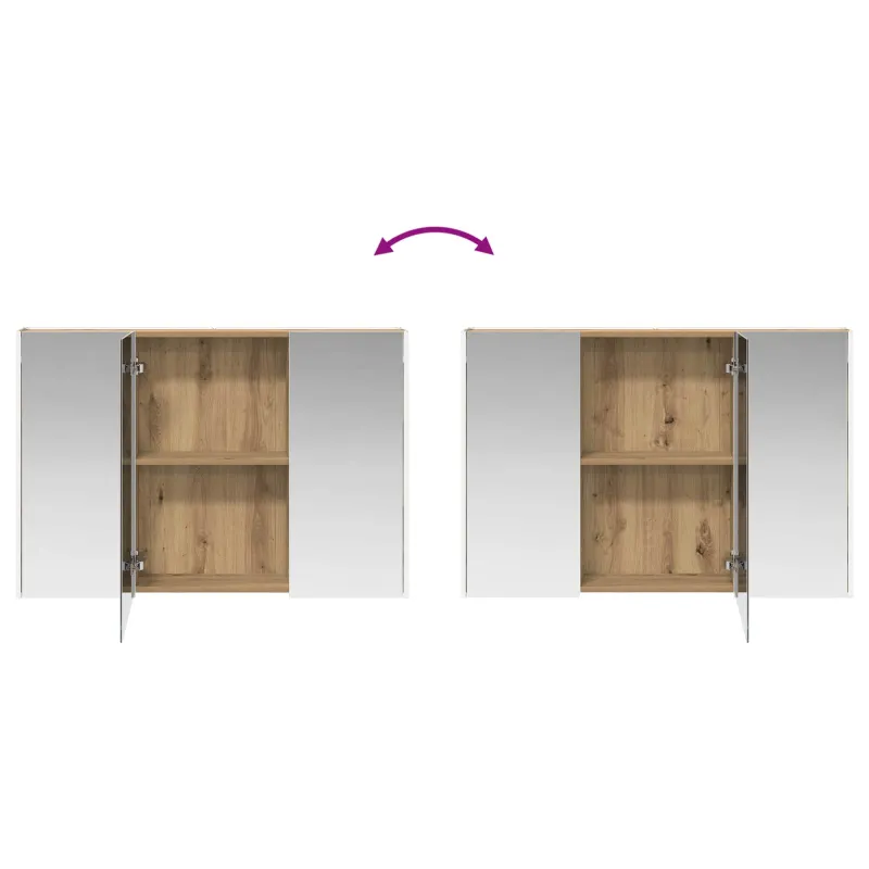 Vonios baldų rinkinys 4 pcs Artisano ąžuolo