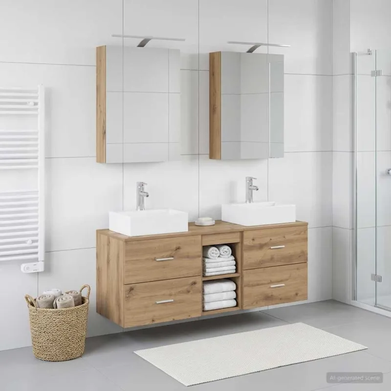 Vonios baldų rinkinys 5 pcs Artisano ąžuolo