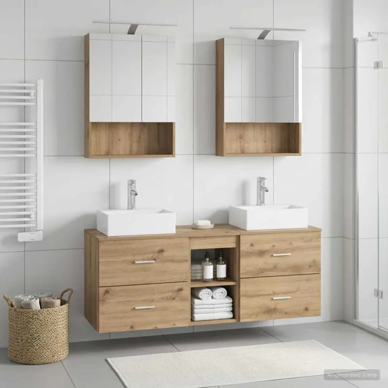Vonios baldų rinkinys 5 pcs Artisano ąžuolo