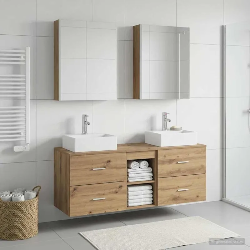 Vonios baldų rinkinys 5 pcs Artisano ąžuolo