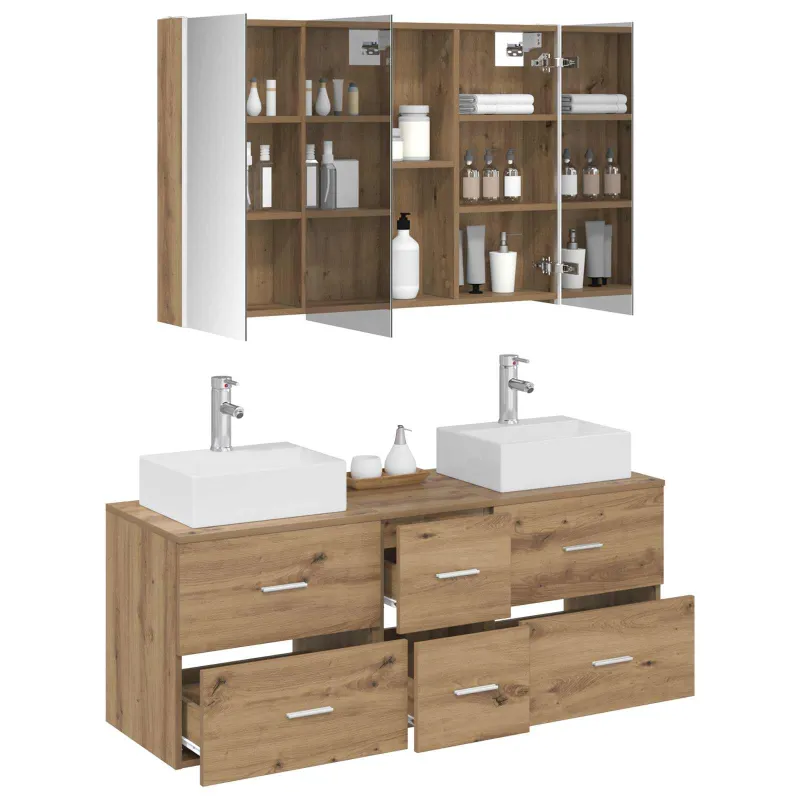 Vonios baldų rinkinys 4 pcs Artisano ąžuolo