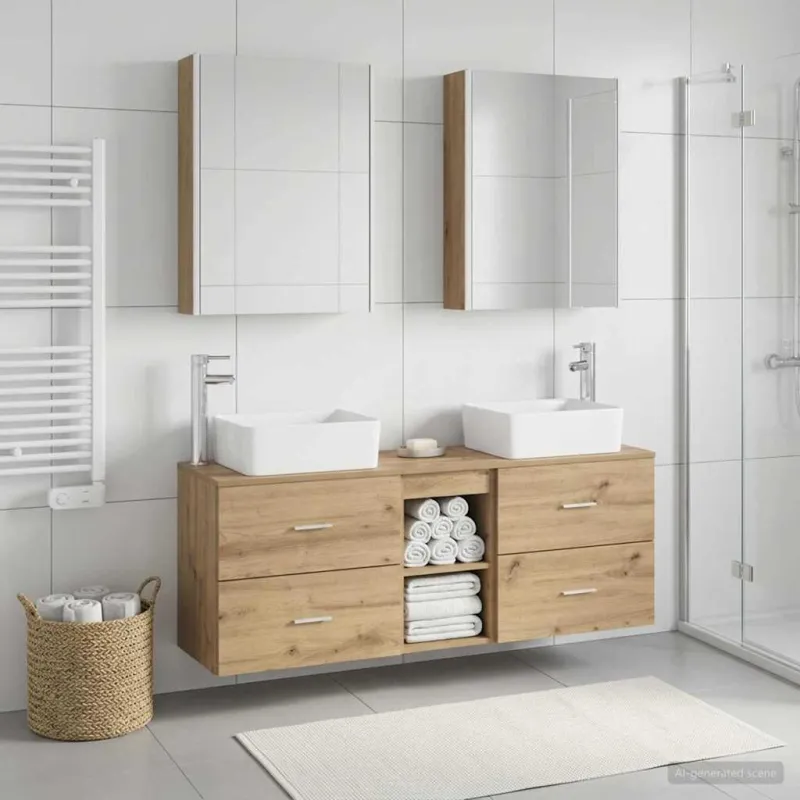Vonios baldų rinkinys 5 pcs Artisano ąžuolo