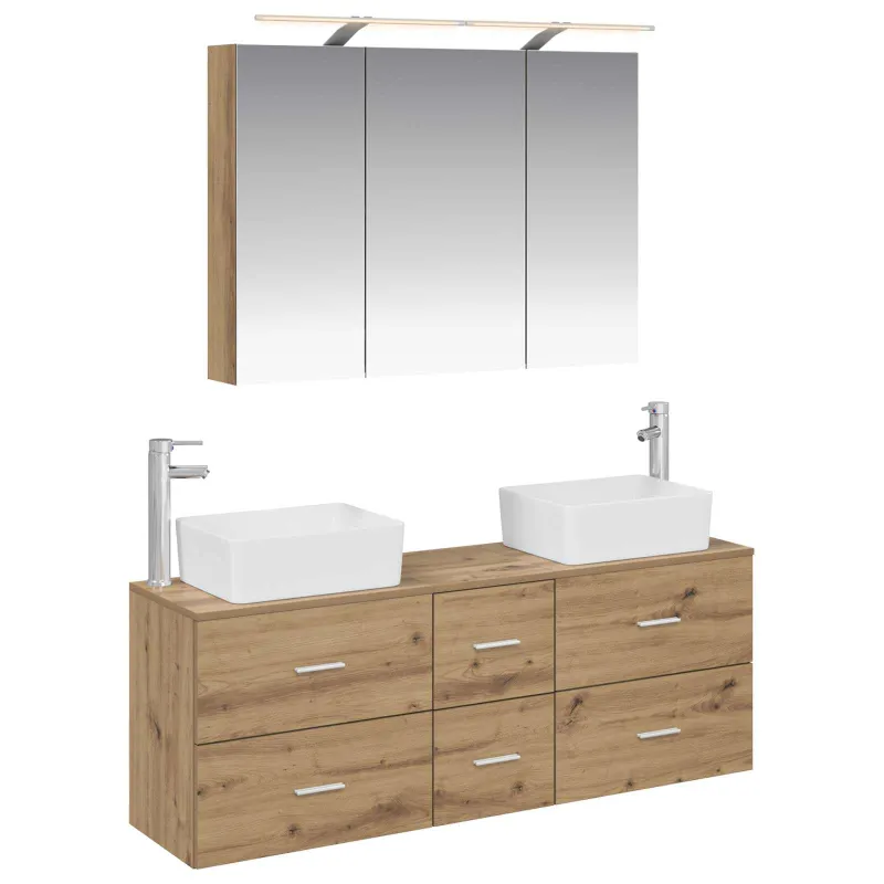 Vonios baldų rinkinys 4 pcs Artisano ąžuolo