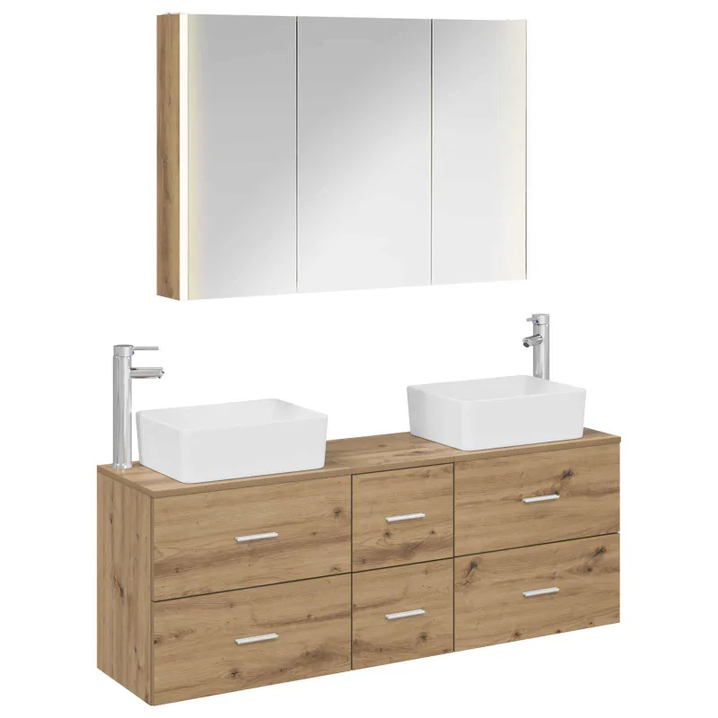 Vonios baldų rinkinys 4 pcs Artisano ąžuolo