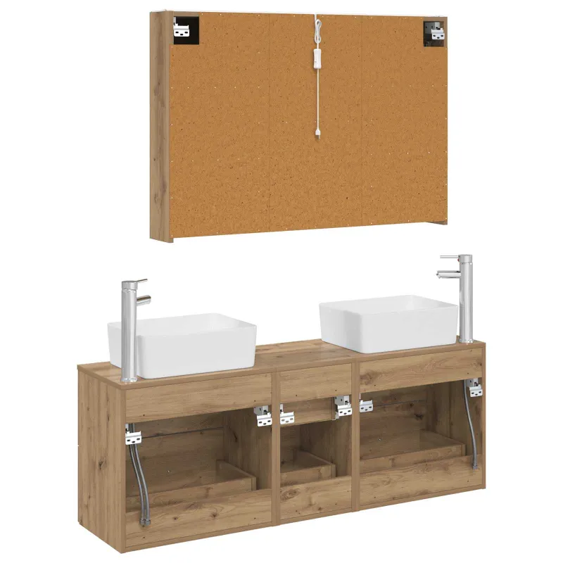 Vonios baldų rinkinys 4 pcs Artisano ąžuolo