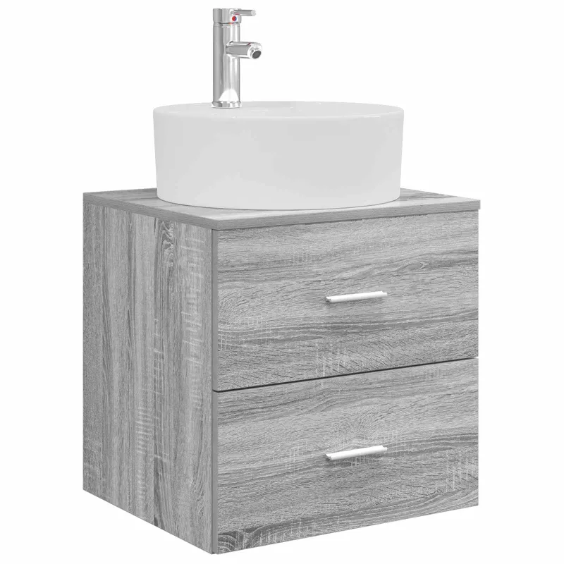 Vonios baldų rinkinys 4 pcs Pilka Sonoma