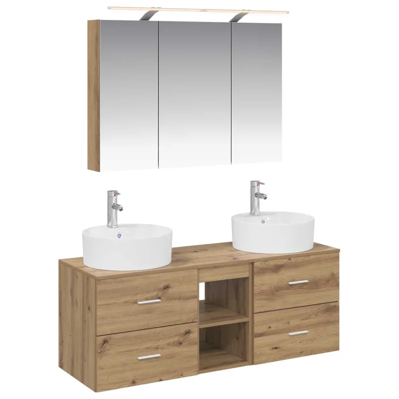 Vonios baldų rinkinys 4 pcs Artisano ąžuolo