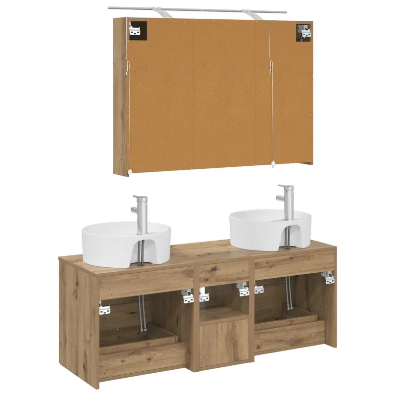 Vonios baldų rinkinys 4 pcs Artisano ąžuolo
