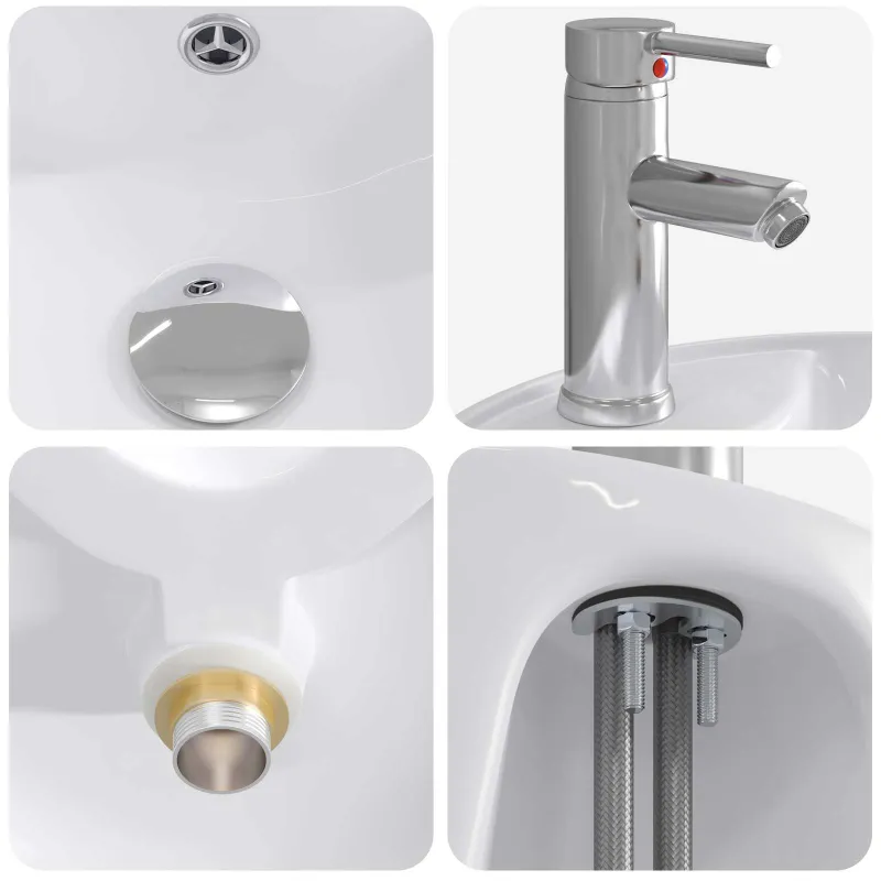 Vonios baldų rinkinys 4 pcs Pilka Sonoma