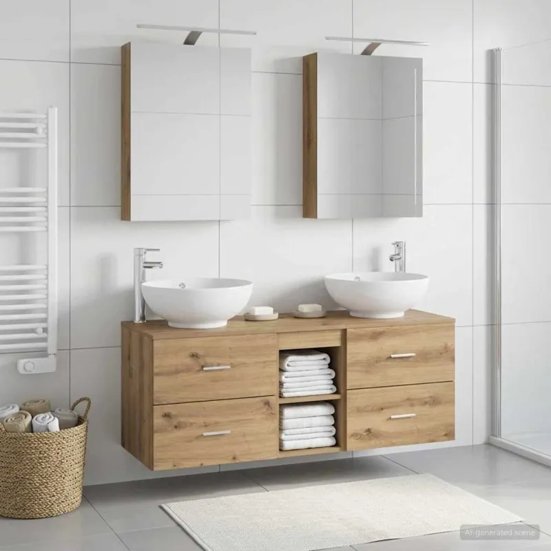 Vonios baldų rinkinys 5 pcs Artisano ąžuolo