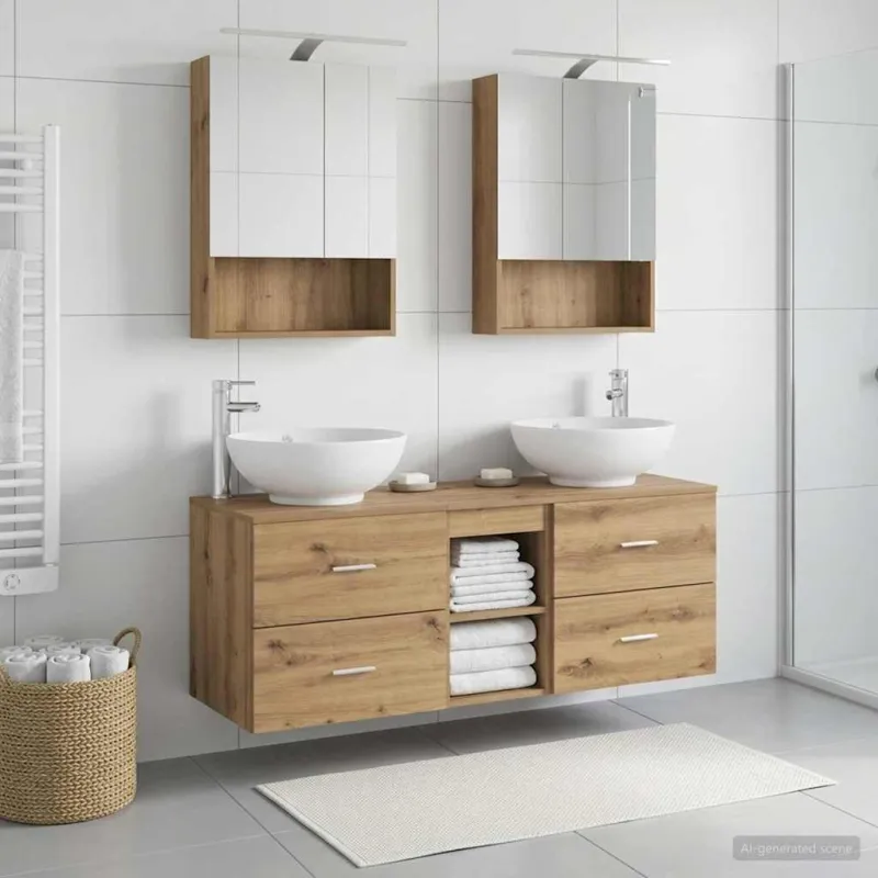 Vonios baldų rinkinys 5 pcs Artisano ąžuolo