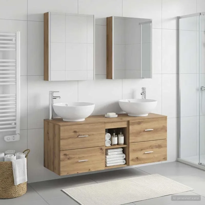 Vonios baldų rinkinys 5 pcs Artisano ąžuolo