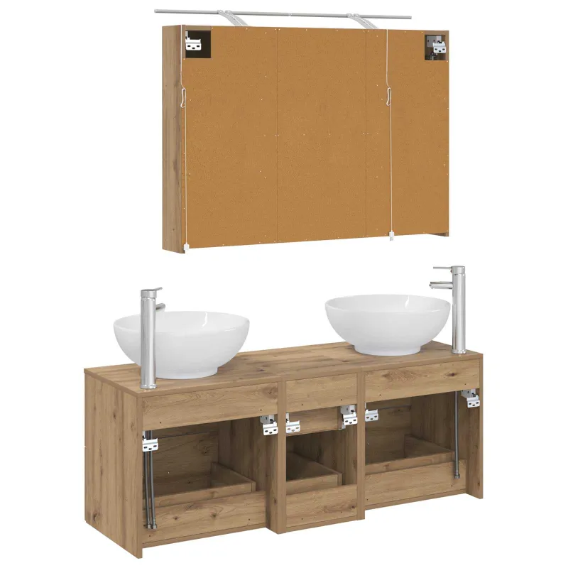 Vonios baldų rinkinys 4 pcs Artisano ąžuolo