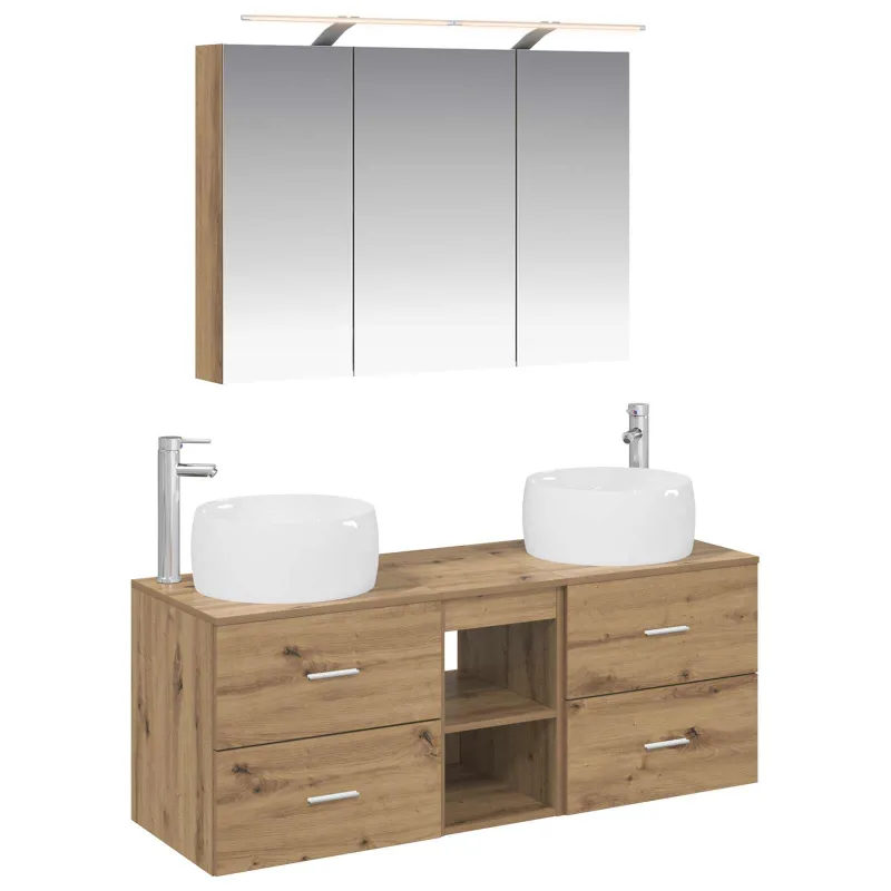Vonios baldų rinkinys 4 pcs Artisano ąžuolo