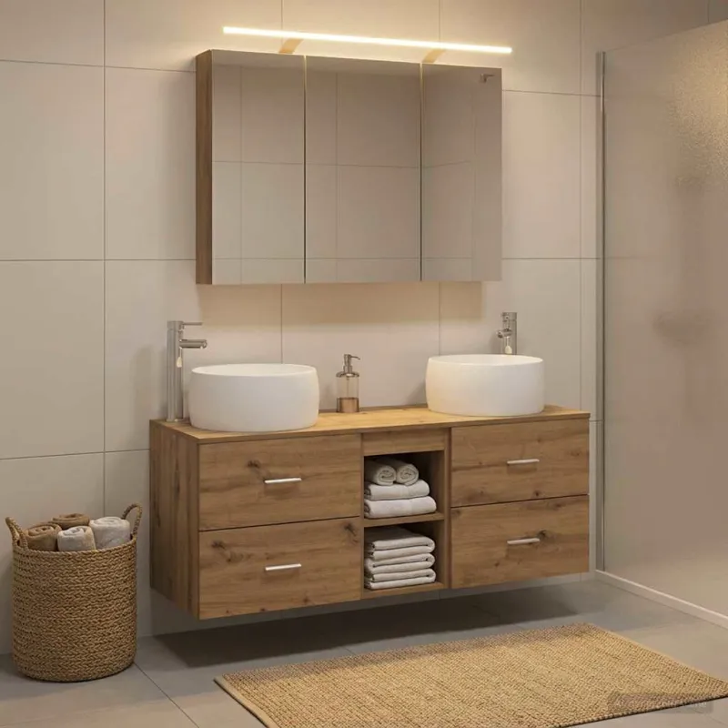 Vonios baldų rinkinys 4 pcs Artisano ąžuolo