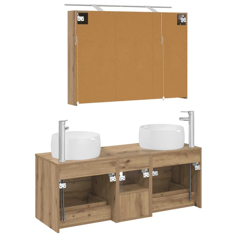 Vonios baldų rinkinys 4 pcs Artisano ąžuolo