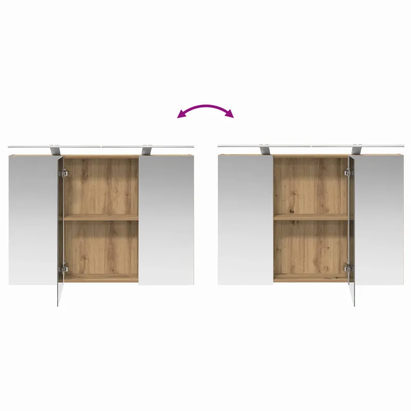 Vonios baldų rinkinys 4 pcs Artisano ąžuolo