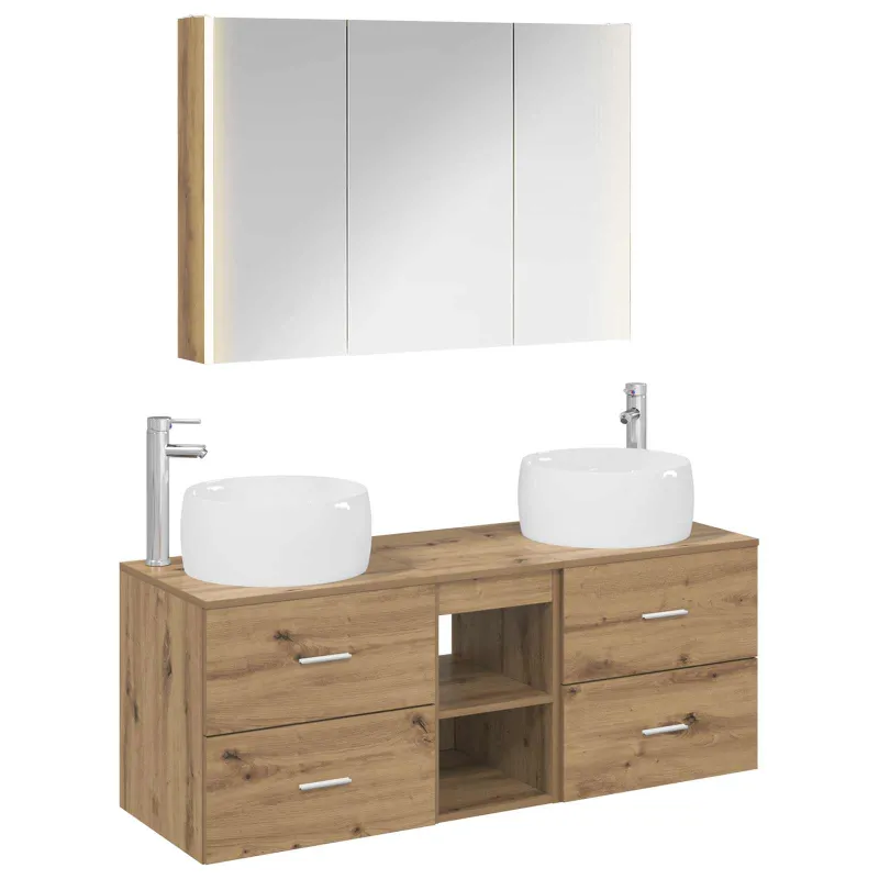 Vonios baldų rinkinys 4 pcs Artisano ąžuolo