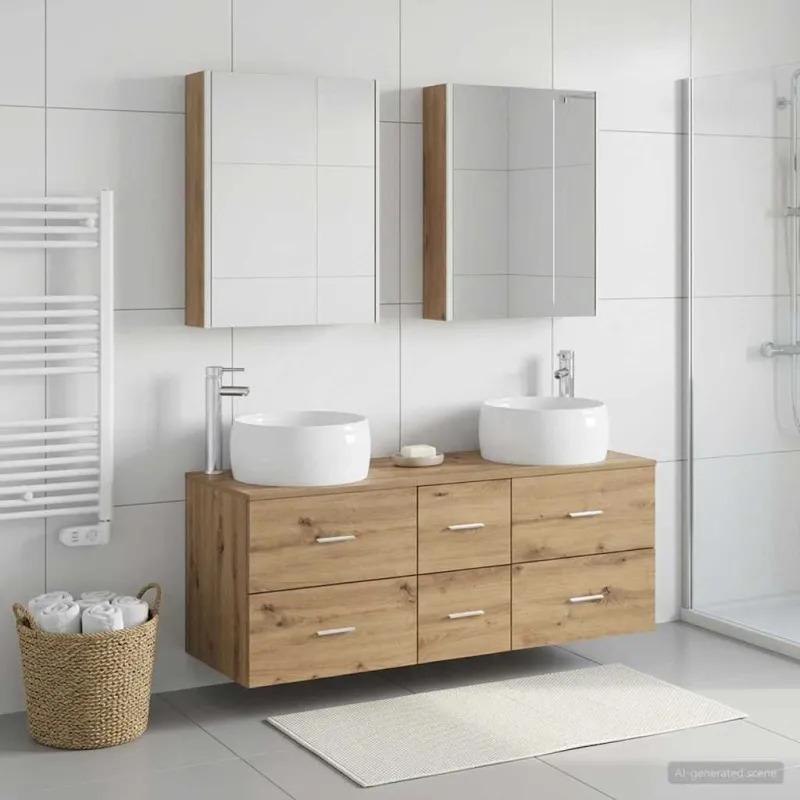 Vonios baldų rinkinys 5 pcs Artisano ąžuolo