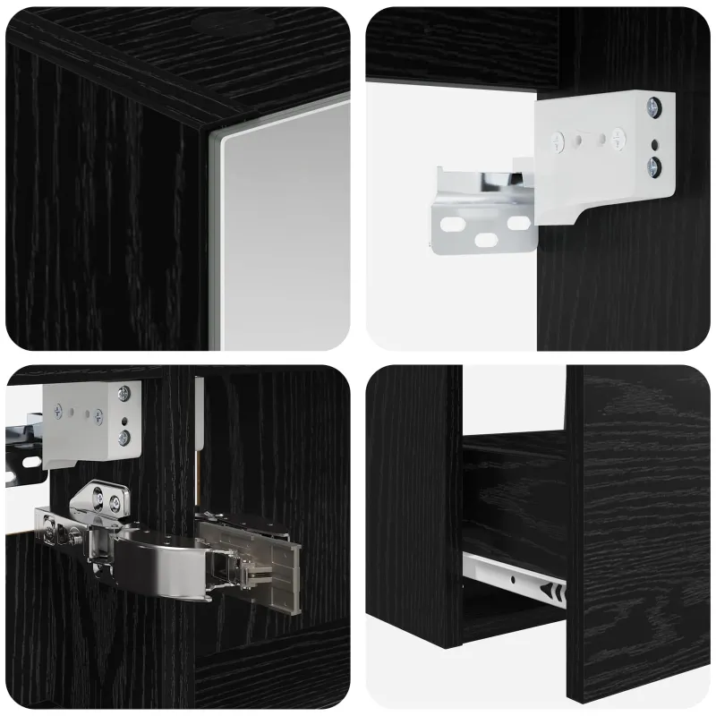 Vonios baldų rinkinys 4 pcs Juodojo ąžuolo
