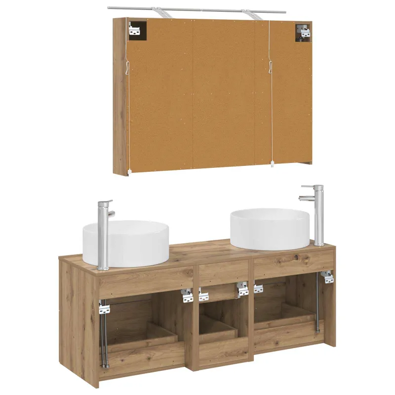 Vonios baldų rinkinys 4 pcs Artisano ąžuolo