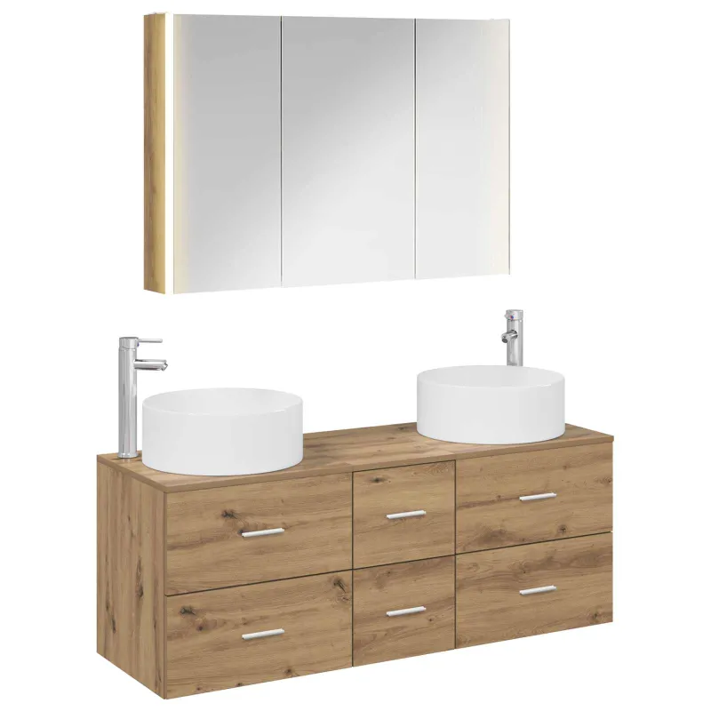 Vonios baldų rinkinys 4 pcs Artisano ąžuolo
