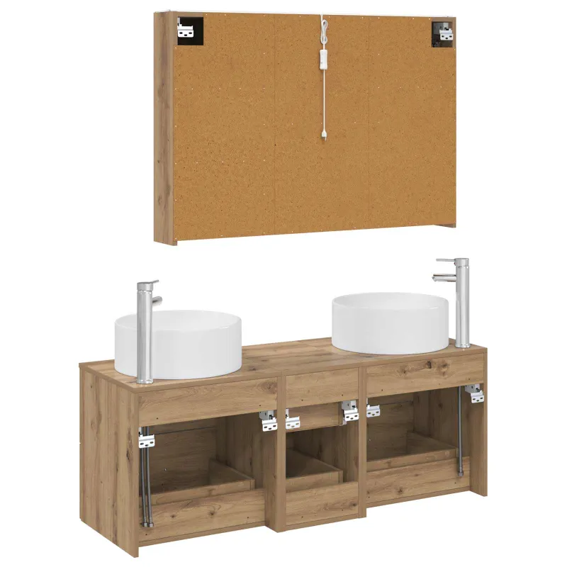 Vonios baldų rinkinys 4 pcs Artisano ąžuolo