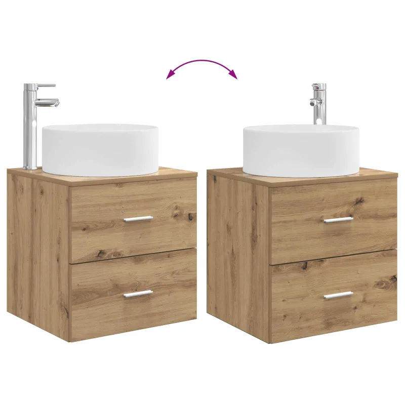 Vonios baldų rinkinys 4 pcs Artisano ąžuolo