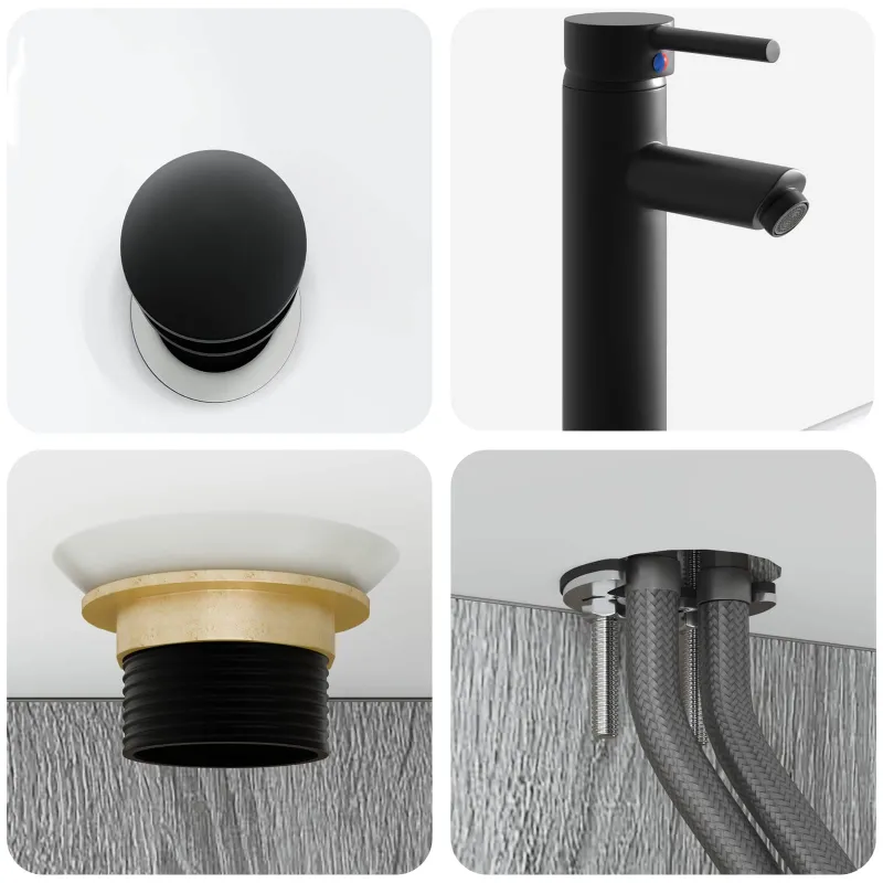 Vonios baldų rinkinys 6 pcs Pilka Sonoma