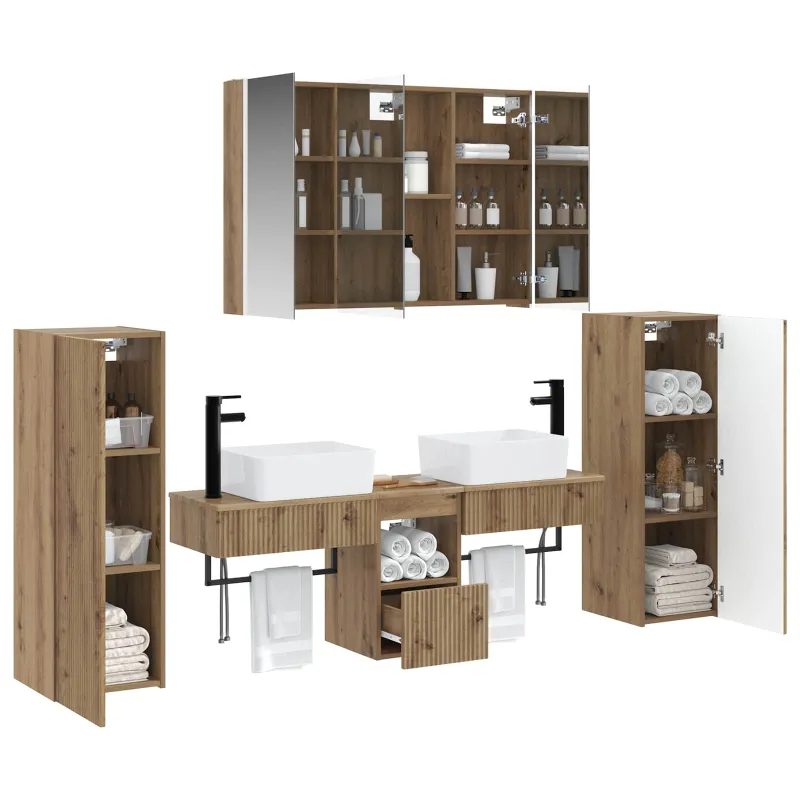 Vonios baldų rinkinys 6 pcs Artisano ąžuolo