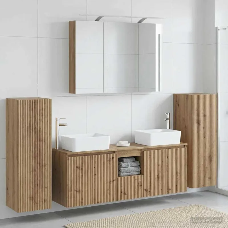 Vonios baldų rinkinys 6 pcs Artisano ąžuolo