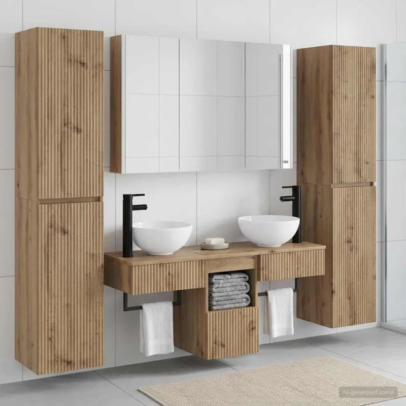 Vonios baldų rinkinys 6 pcs Artisano ąžuolo
