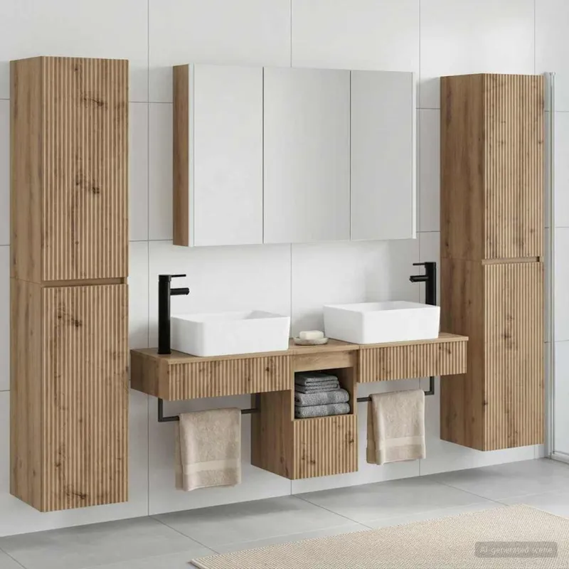 Vonios baldų rinkinys 6 pcs Artisano ąžuolo