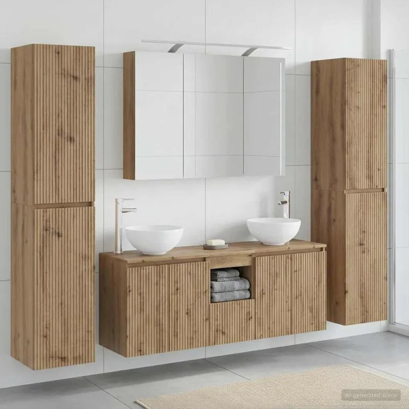 Vonios baldų rinkinys 6 pcs Artisano ąžuolo