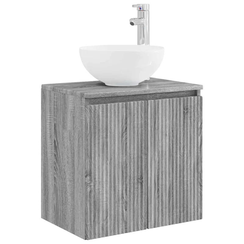 Vonios baldų rinkinys 6 pcs Pilka Sonoma