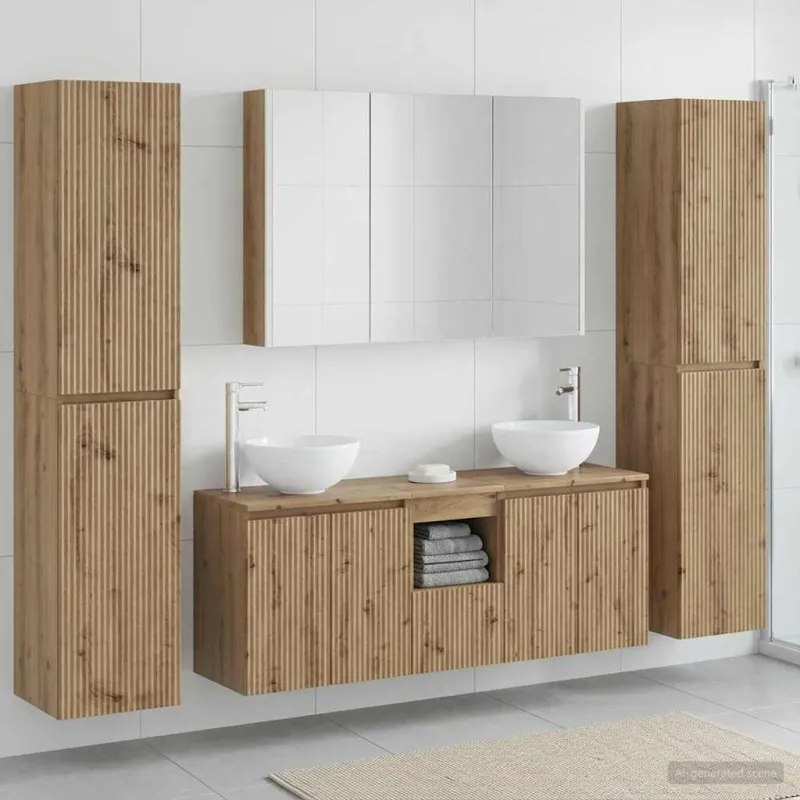 Vonios baldų rinkinys 6 pcs Artisano ąžuolo