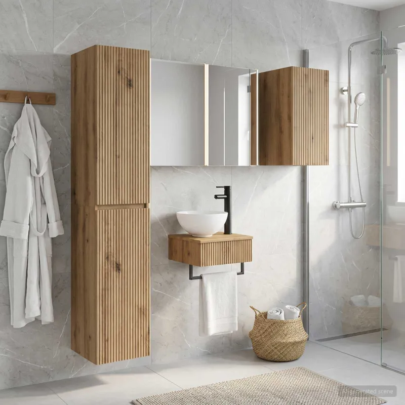 Vonios baldų rinkinys 5 pcs Artisano ąžuolo
