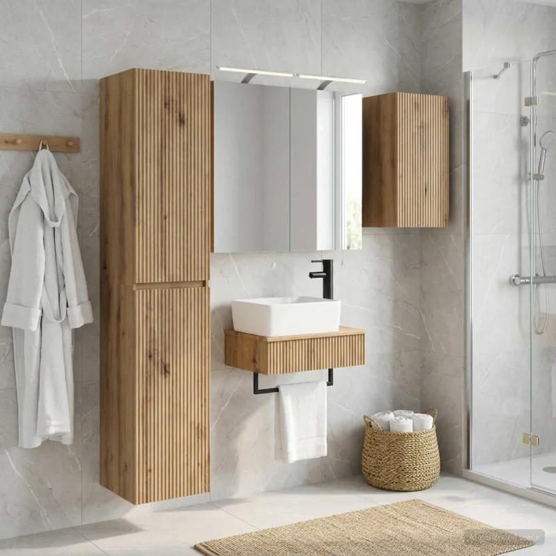Vonios baldų rinkinys 5 pcs Artisano ąžuolo