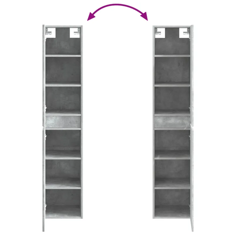 Vonios spintos komplektas 5 pcs Betono pilka