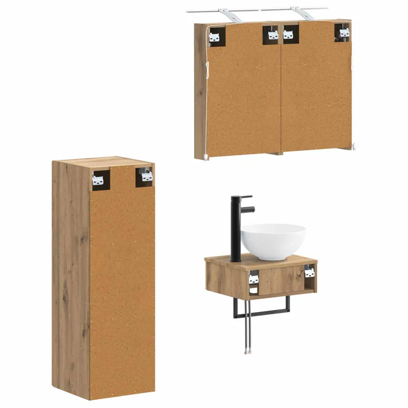 Vonios spintos komplektas 4 pcs Artisano ąžuolo